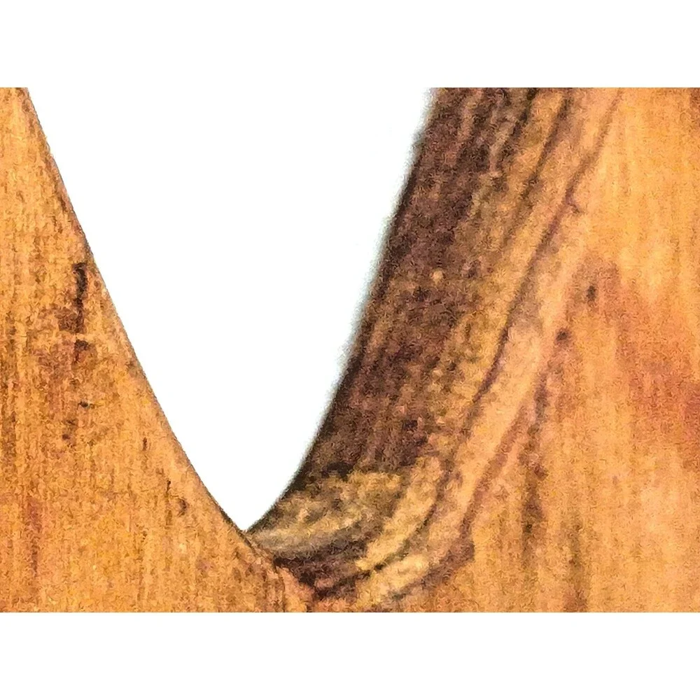 Vintage Pine Wood Peg Shelf with Heart Cutout Handmade Wall Hang Country Rustic